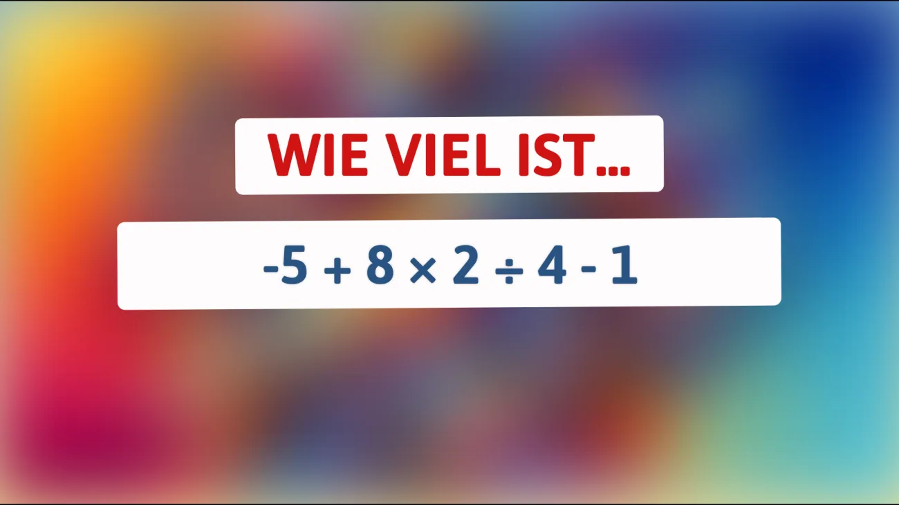 Bist du ein mathematisches Genie? Löse dieses knifflige Rätsel und finde heraus, wie hoch dein IQ wirklich ist!"
