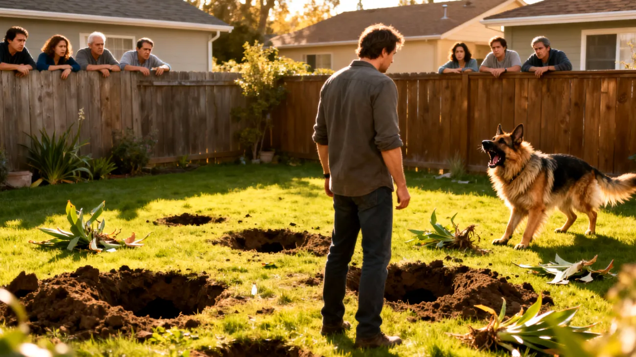 Hunde im Garten zeigen oft unerwünschte Verhaltensweisen wie übermäßiges Bellen bei Nachbarn, Graben von Löchern im Rasen, Zerstörung von Pflanzen oder mangelnde Rückrufbereitschaft, was eine strukturierte Trainingsroutine im Außenbereich erfordert"